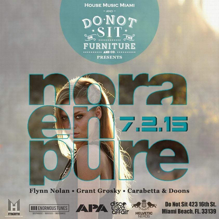 Disco Love Affair with Nora En Pure - Flyer front