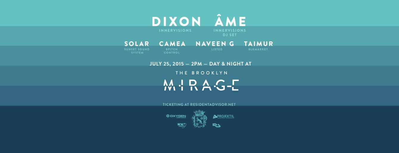 Dixon, Âme (DJ Set), Solar, & More, Produced by Cityfox/Reynard Productions - Flyer front