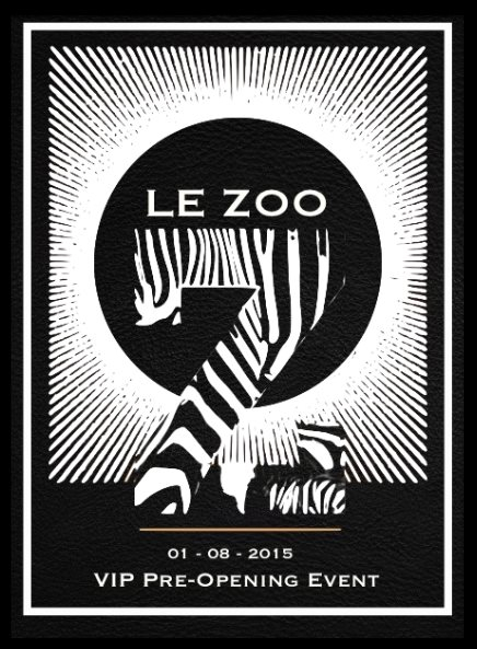 Le Zoo - Flyer front