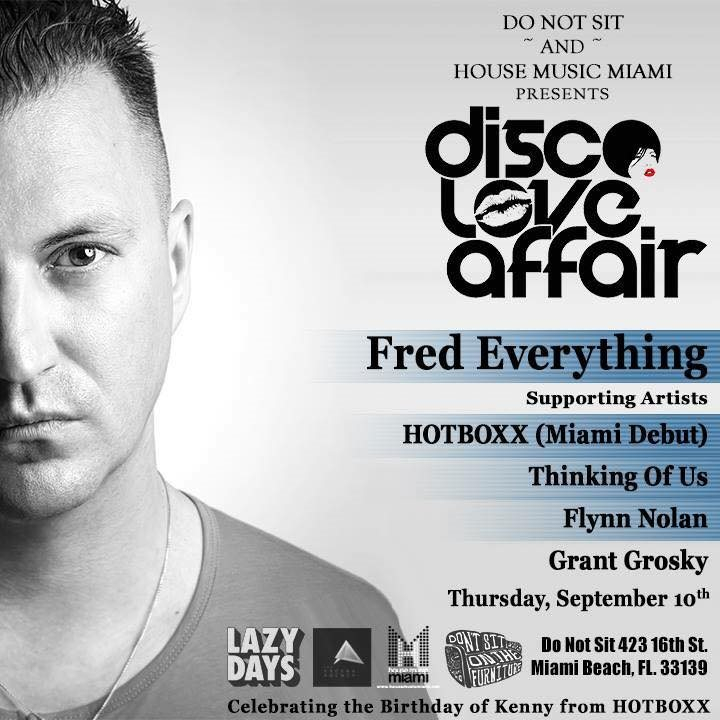 Disco Love Affair with Fred Everything - Flyer front