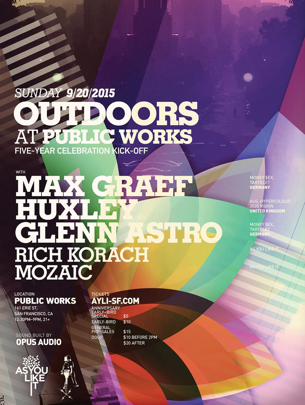As You Like It Open Air (Anniversary Kick-off Celebration) - Flyer front