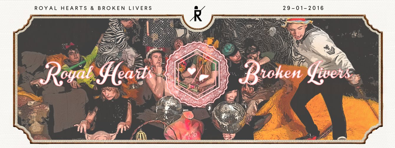 Royal Hearts & Broken Livers - Flyer front