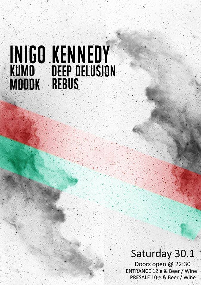 Dancebass presents Inigo Kennedy - Flyer front