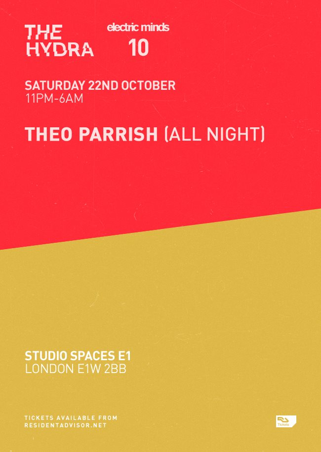 The Hydra: Theo Parrish (all Night) - Flyer front