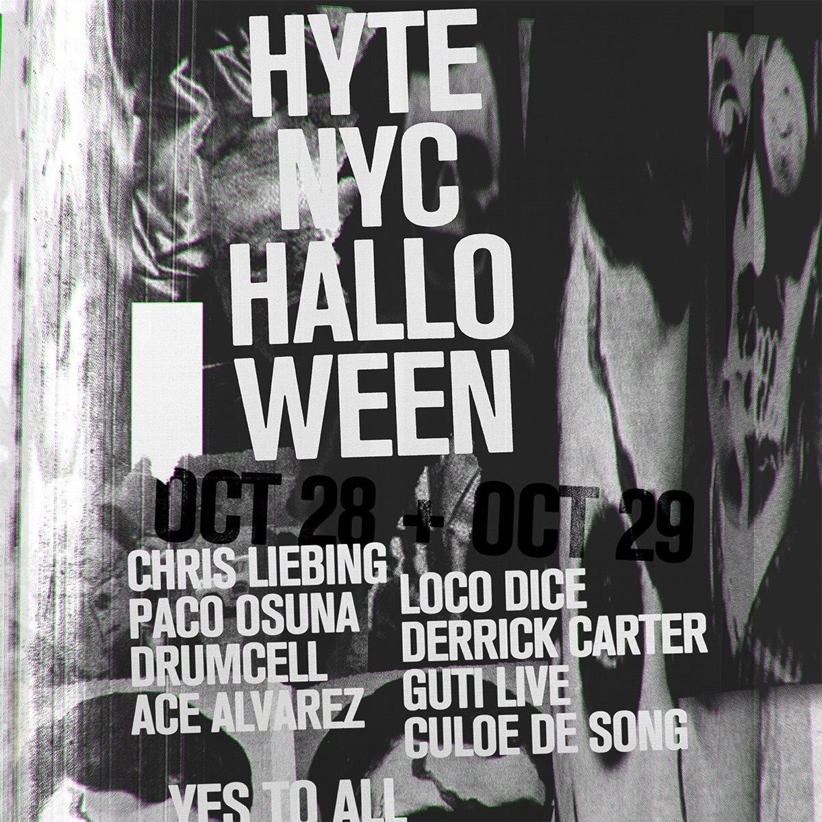 Hyte NYC Halloween - Flyer front