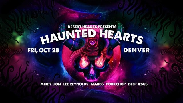 Desert Hearts Pres. Haunted Hearts - Flyer front
