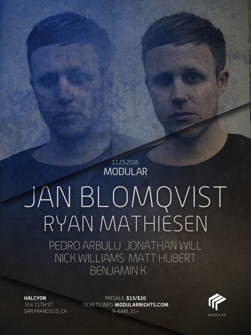 Modular Feat. Jan Blomqvist (Live) - Flyer front