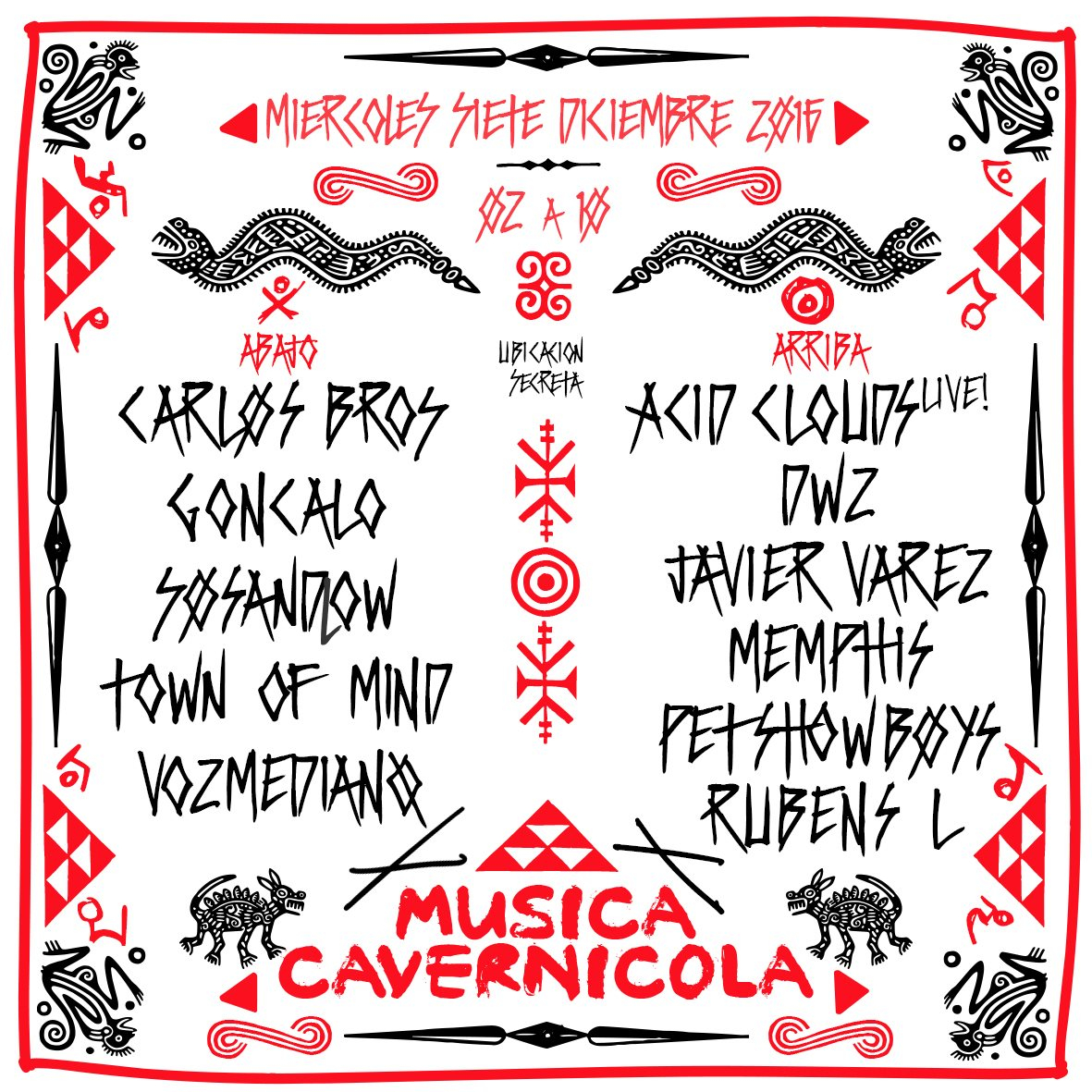 Musica Cavernicola - Flyer front