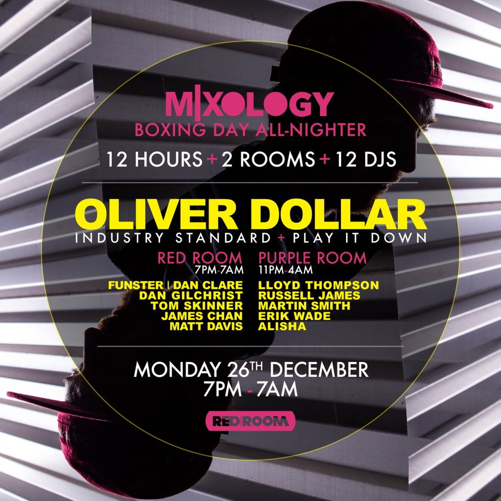 Mixology Boxing Day All Nighter with Oliver Dollar - Flyer front