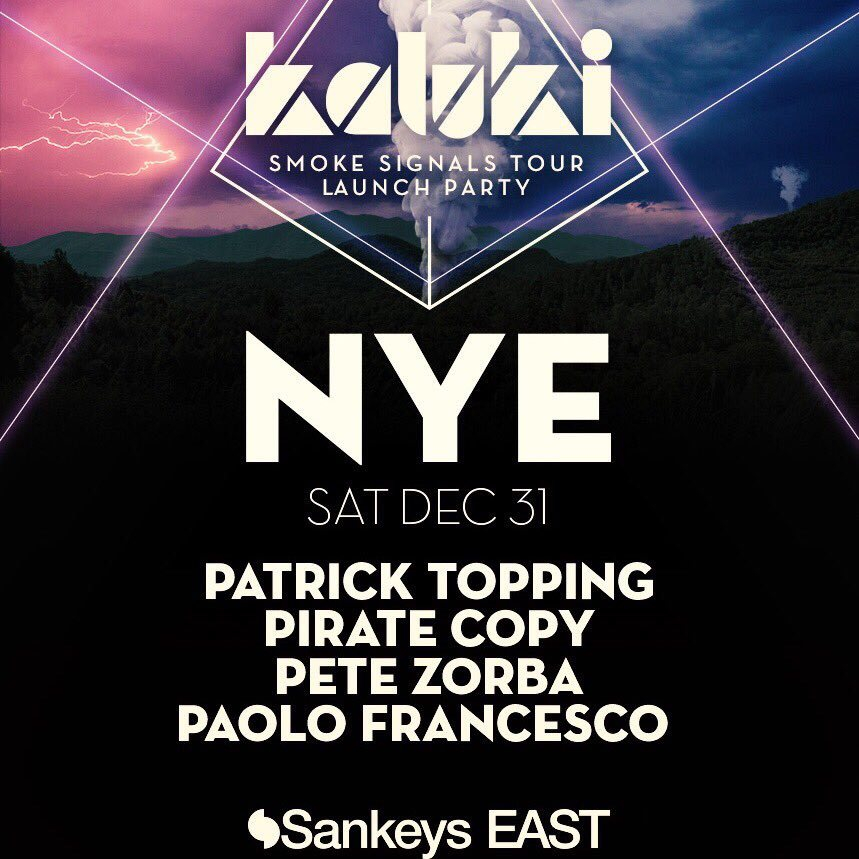 Kaluki NYE with Patrick Topping - Flyer front