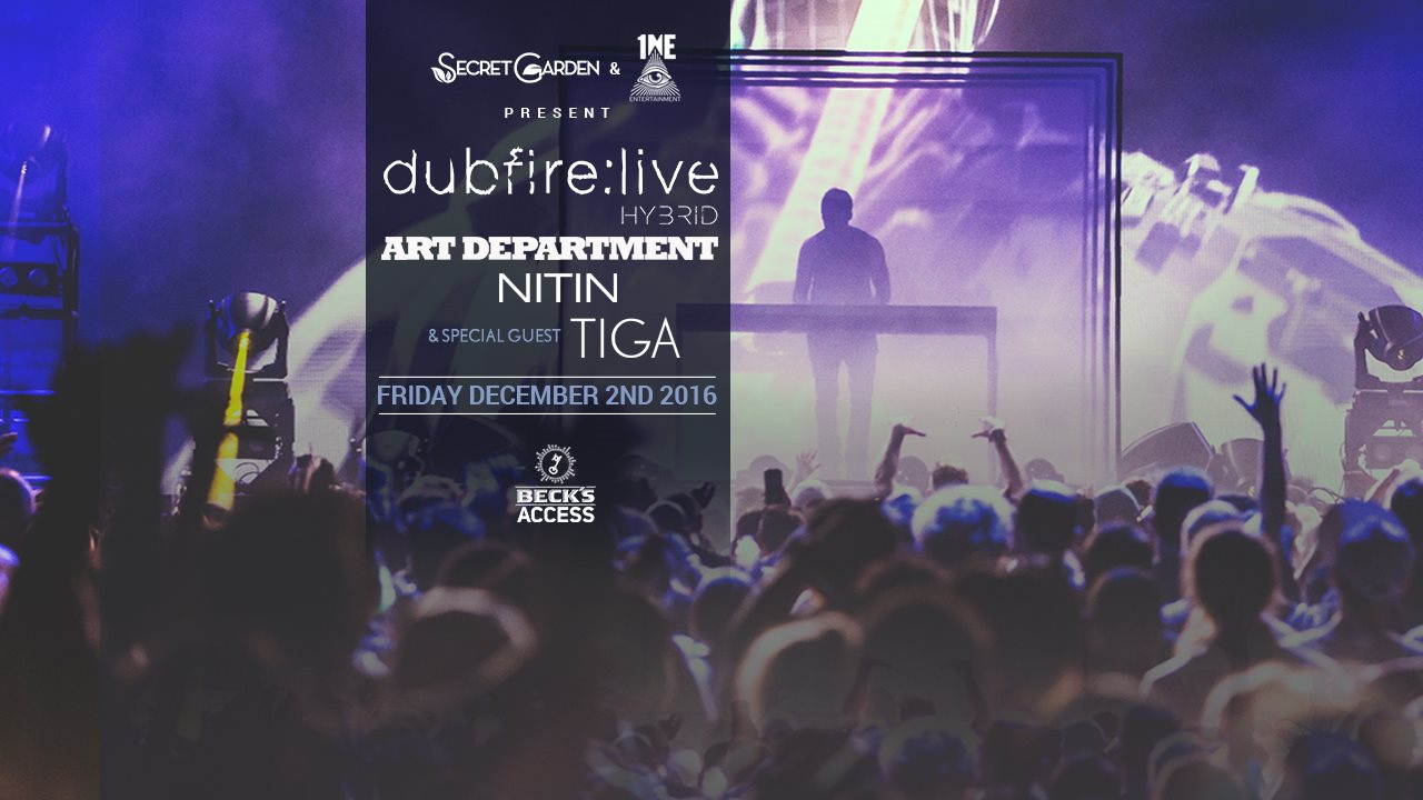 Dubfire:Live Hybrid with Art Department - Art Basel Pop Up - Flyer front