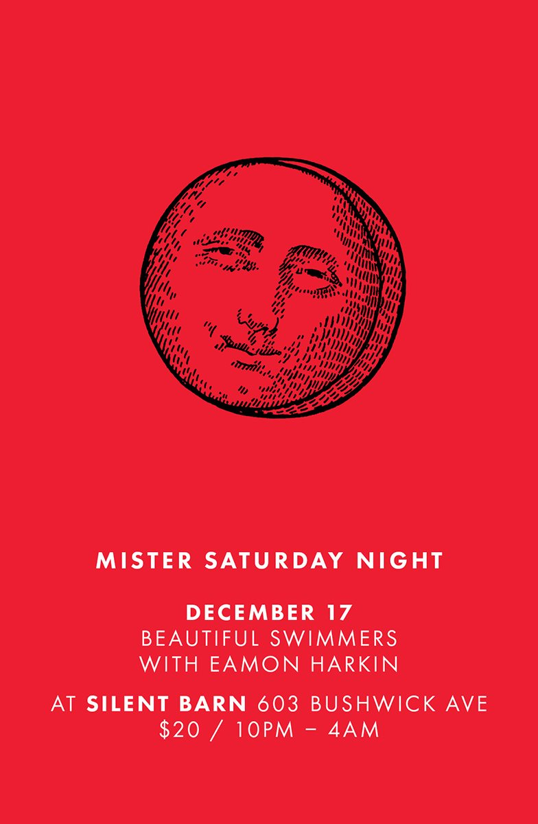 Mister Saturday Night with Beautiful Swimmers and Eamon Harkin - Flyer back