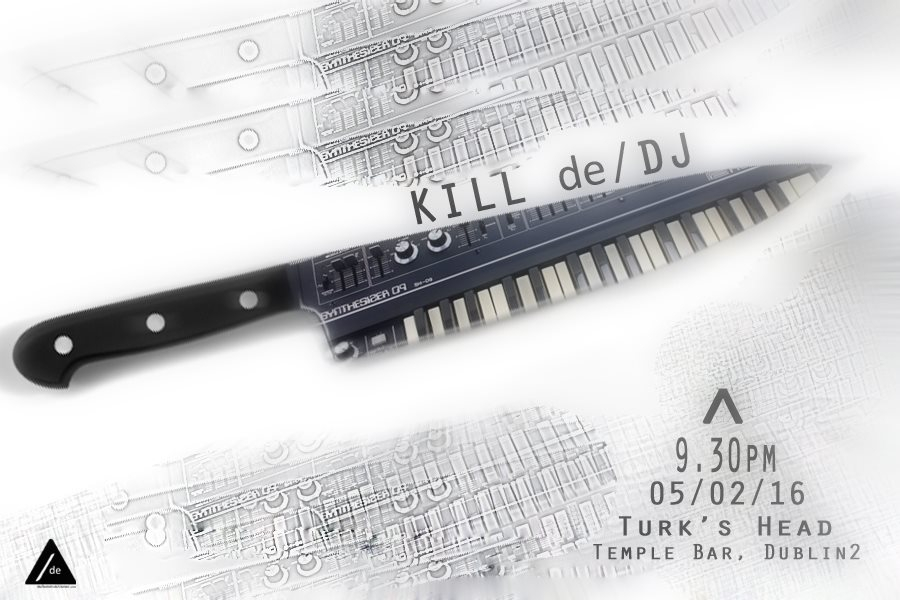 Kill de/DJ.01 - Flyer front