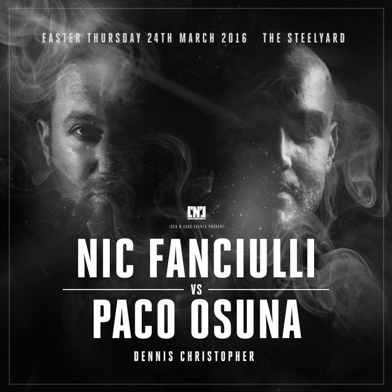 Nic Fanciulli vs Paco Osuna - Flyer front
