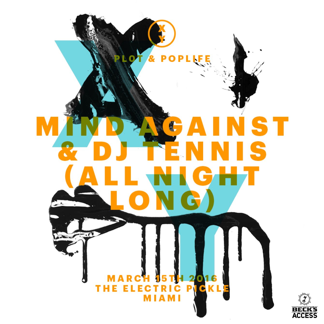 Mind Against & Dj Tennis (B2B All Night Long) - Flyer front