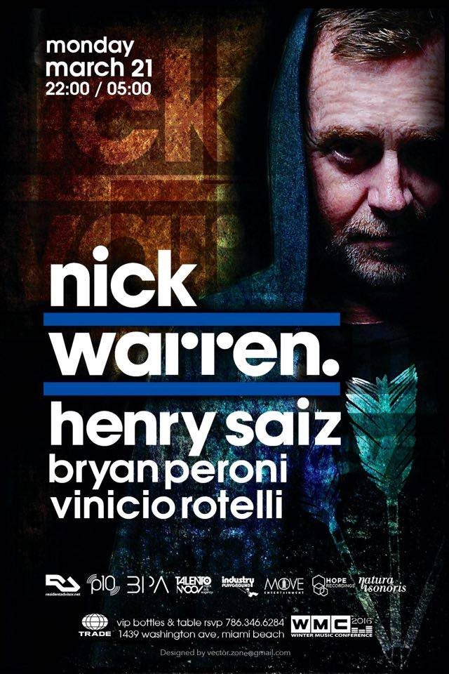 Nick Warren / Henry Saiz WMC 2016 - Flyer front