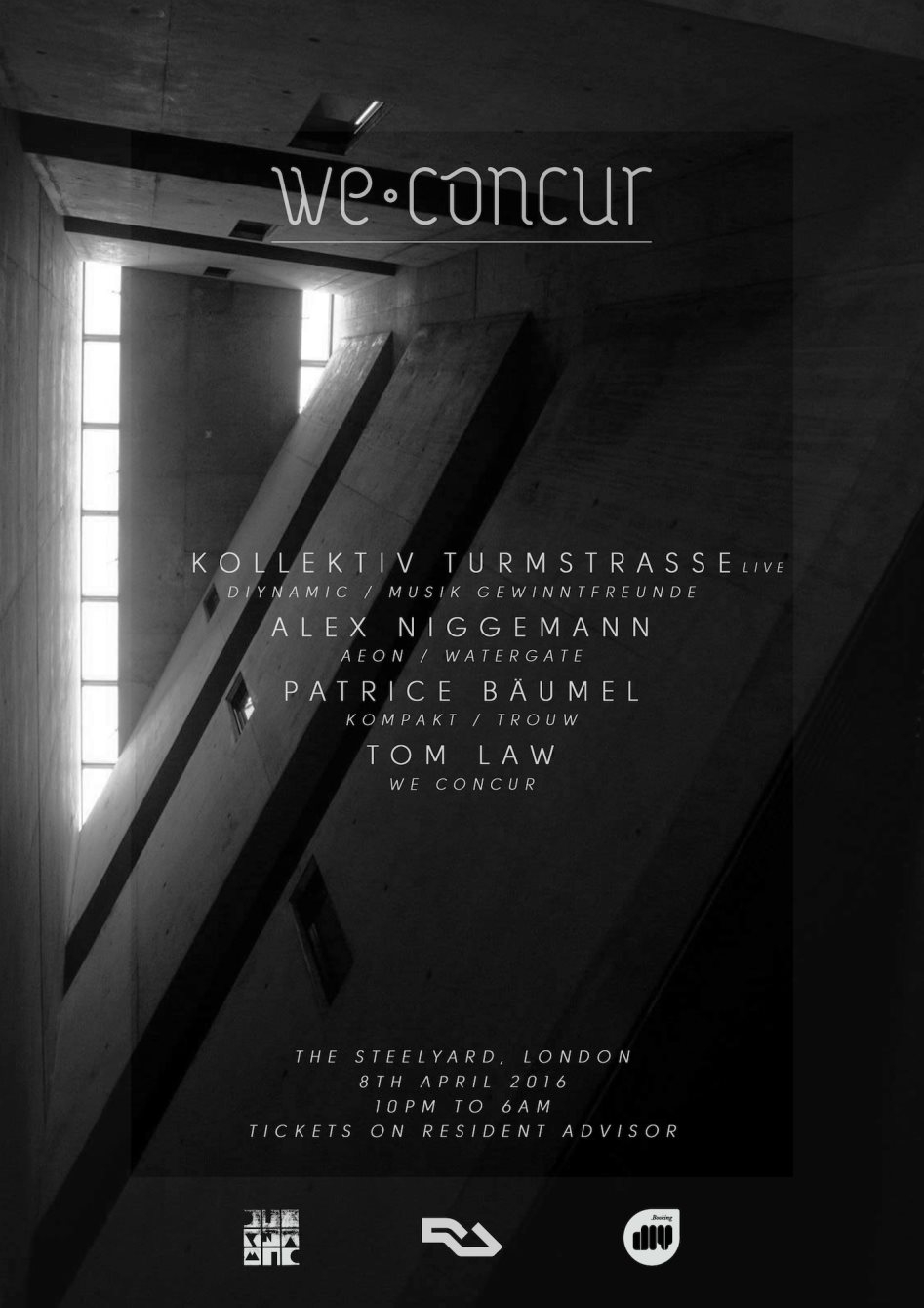 We Concur with Kollektiv Turmstrasse, Alex Niggemann, Patrice Bäumel + Tom Law - Flyer back