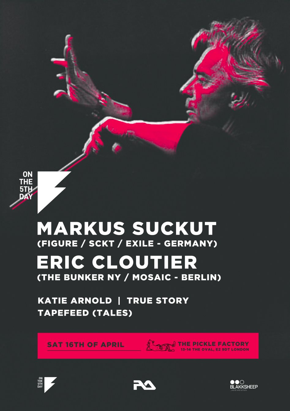 On the 5th Day: Markus Suckut and Eric Cloutier - Flyer front