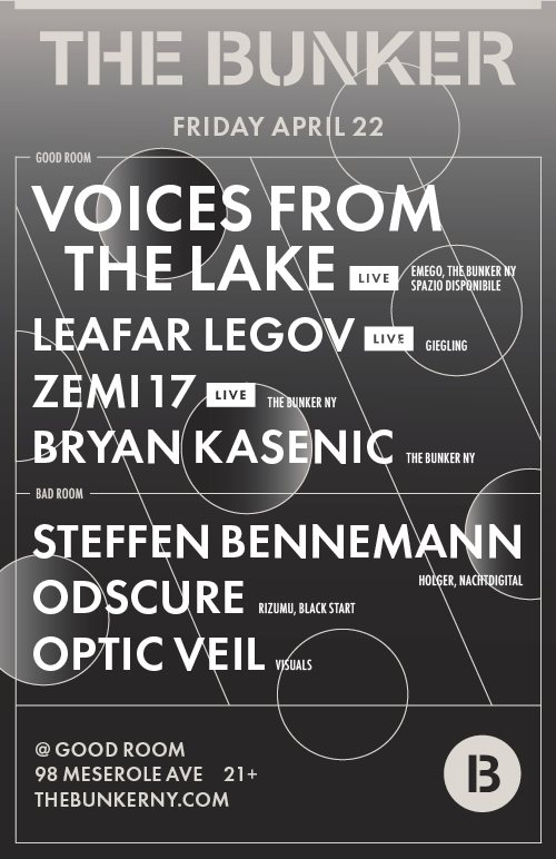 The Bunker presents Voices From The Lake - Flyer back