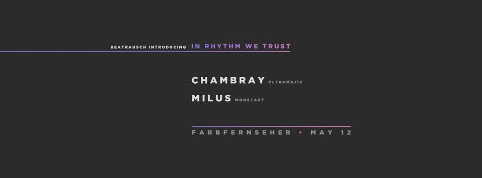 Beatrausch Introducing In Rhythm We Trust - Flyer front