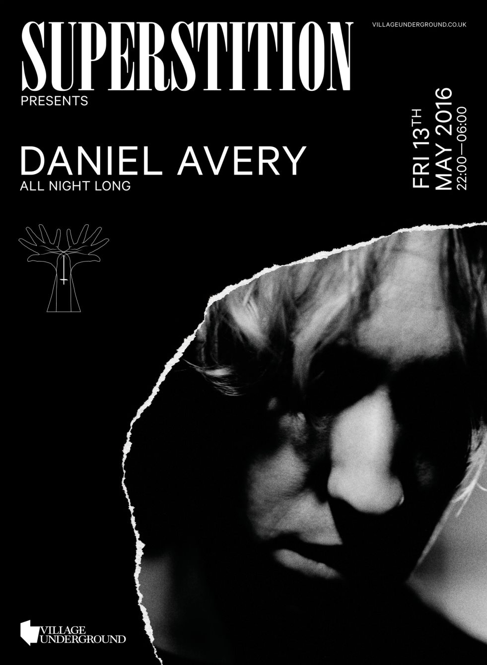 Superstition X Daniel Avery All Night Long (Sold out) - Flyer front