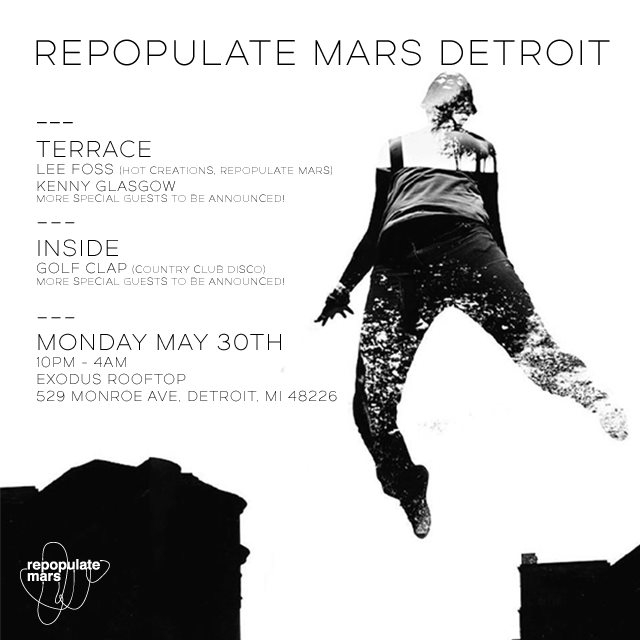 Repopulate Mars - Detroit - Flyer front