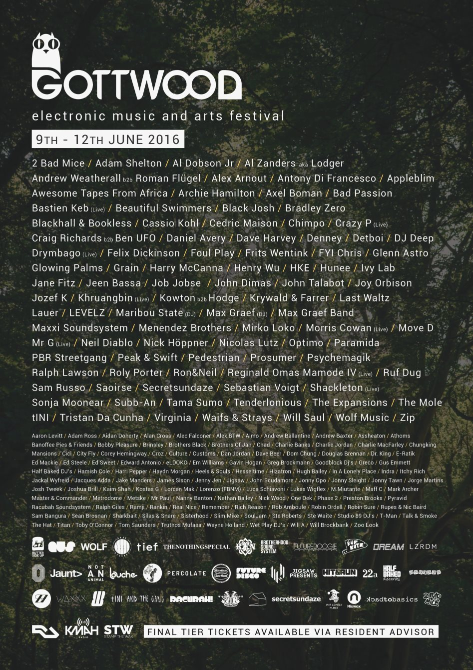 Gottwood Festival 2016 - Flyer front