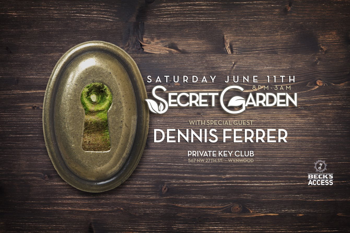 Secret Garden - Art Walk Experience - Flyer front