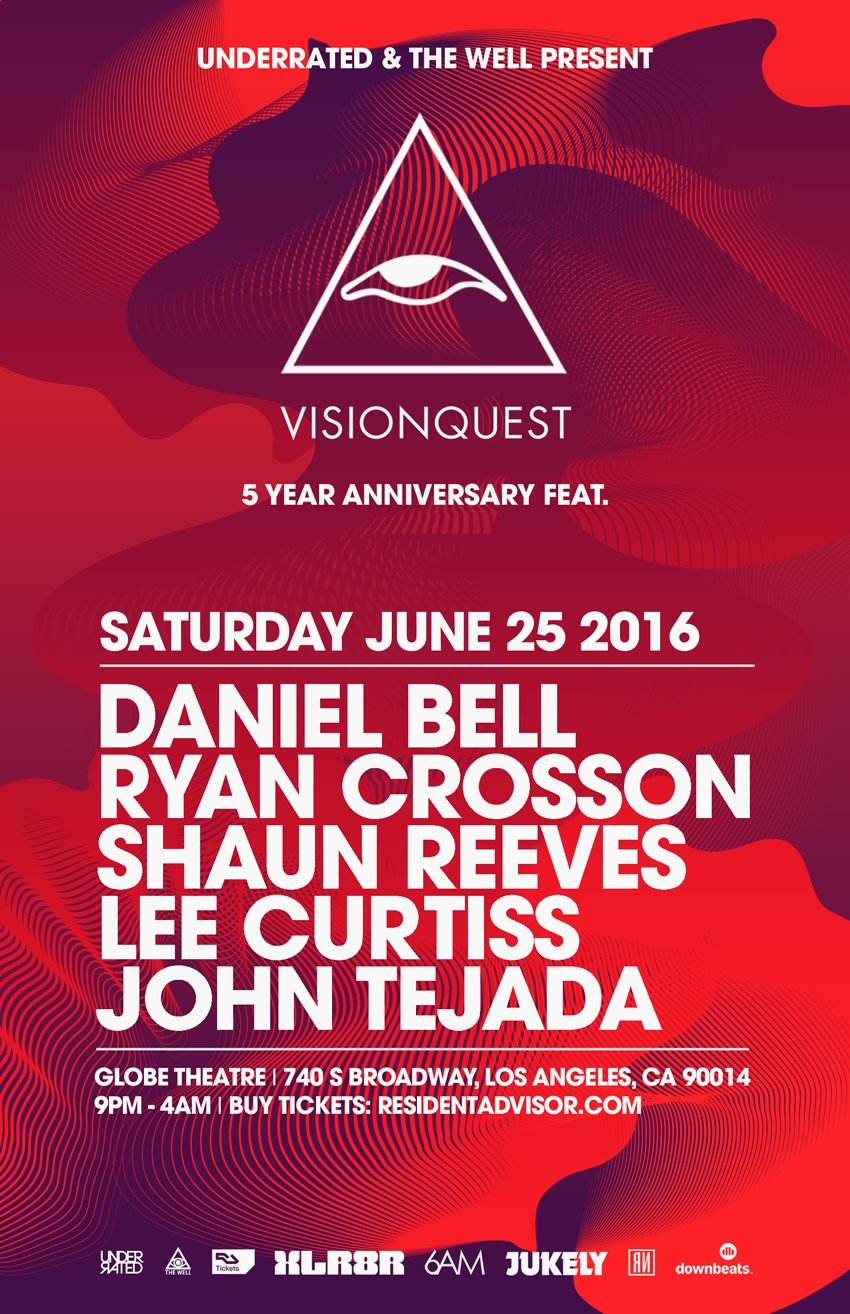 Visionquest 5 Year • Los Angeles - Flyer front