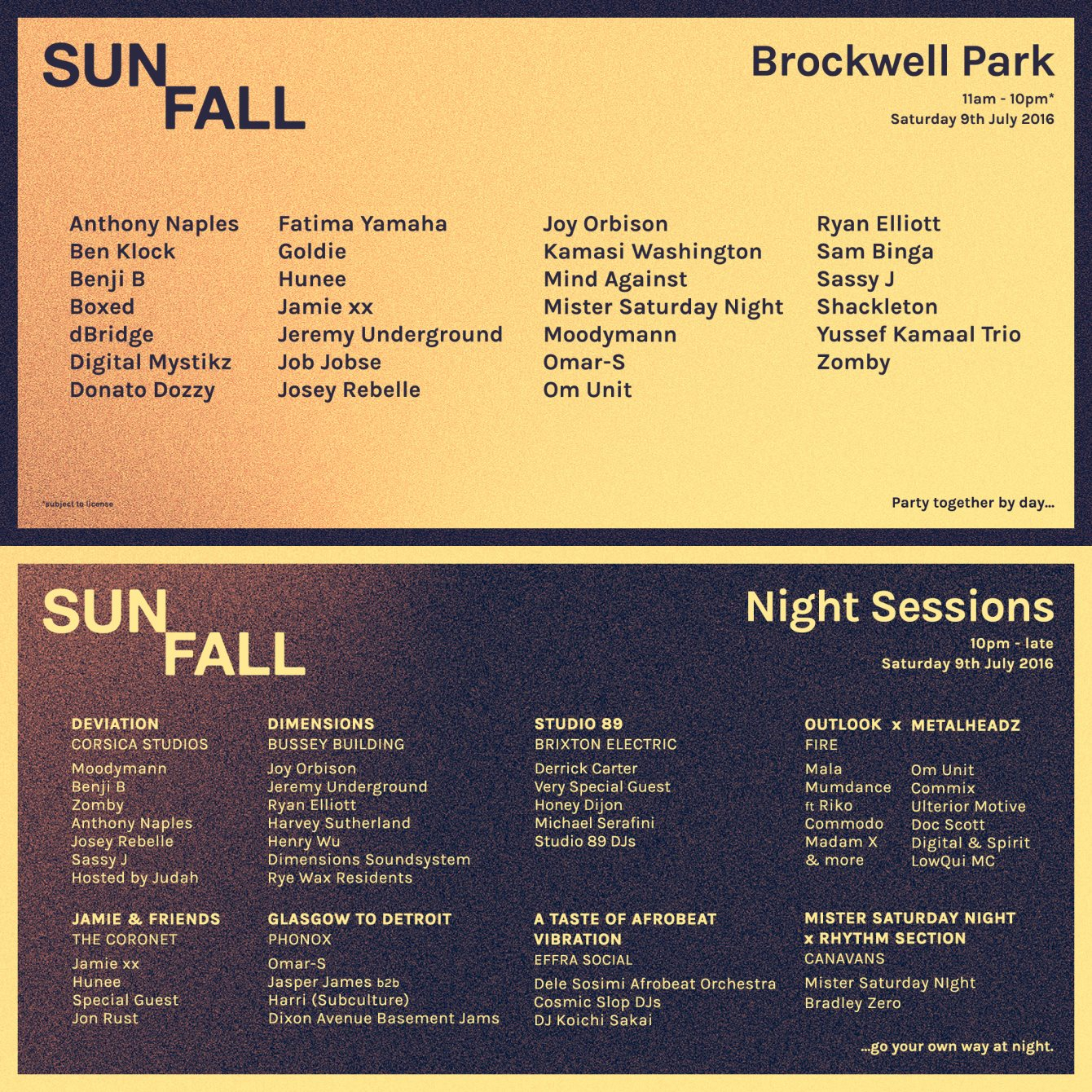 Sunfall - Flyer front