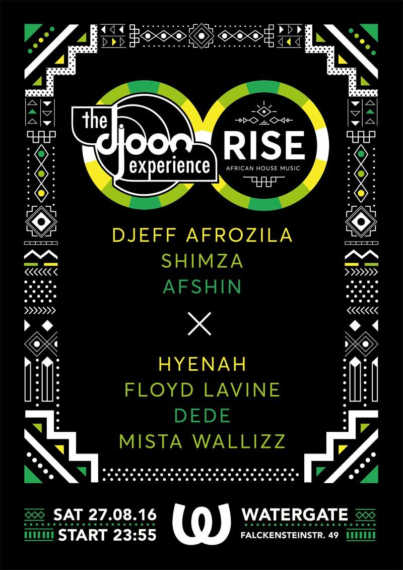 Rise Meets The Djoon Experience - Flyer front