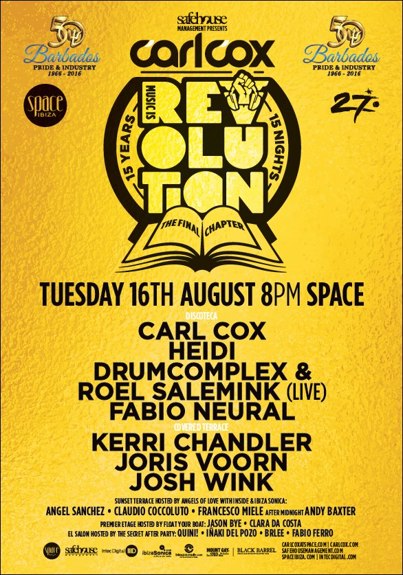 Carl Cox - The Final Chapter - Flyer front