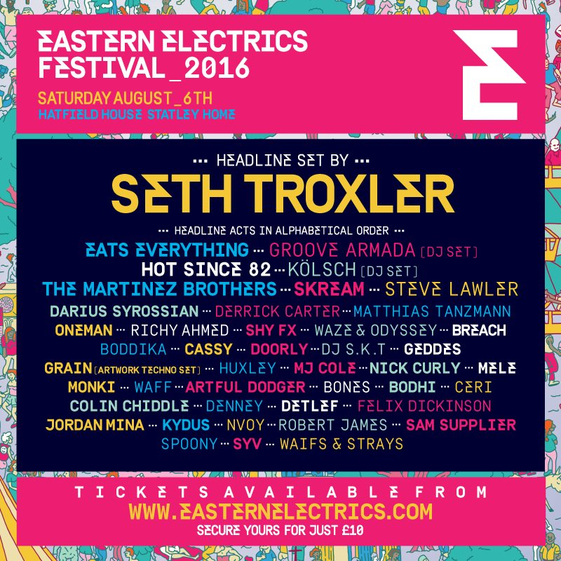 Eastern Electrics Festival 2016 - Flyer front