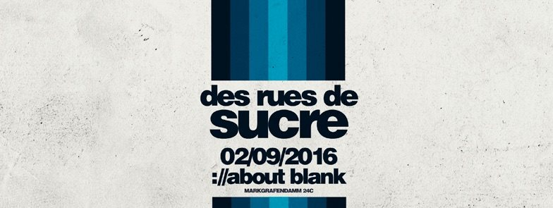 Des Rues de Sucre: Utopia with Courtesy, Krink and Credit00 - Flyer front