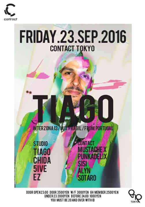 Ene Records presents Tiago Japan Tour 2016 - Flyer front