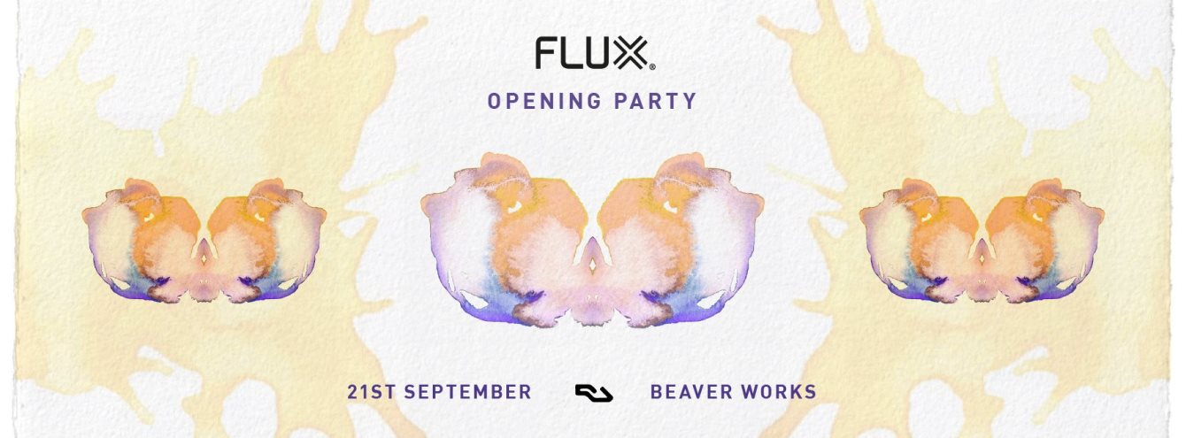 Flux Opening Party with Scuba, Lindstrom, Dan Shake & Shedbug - Flyer front