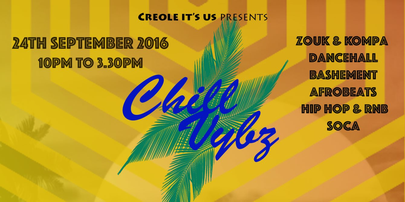 Chill Vybz - Flyer front