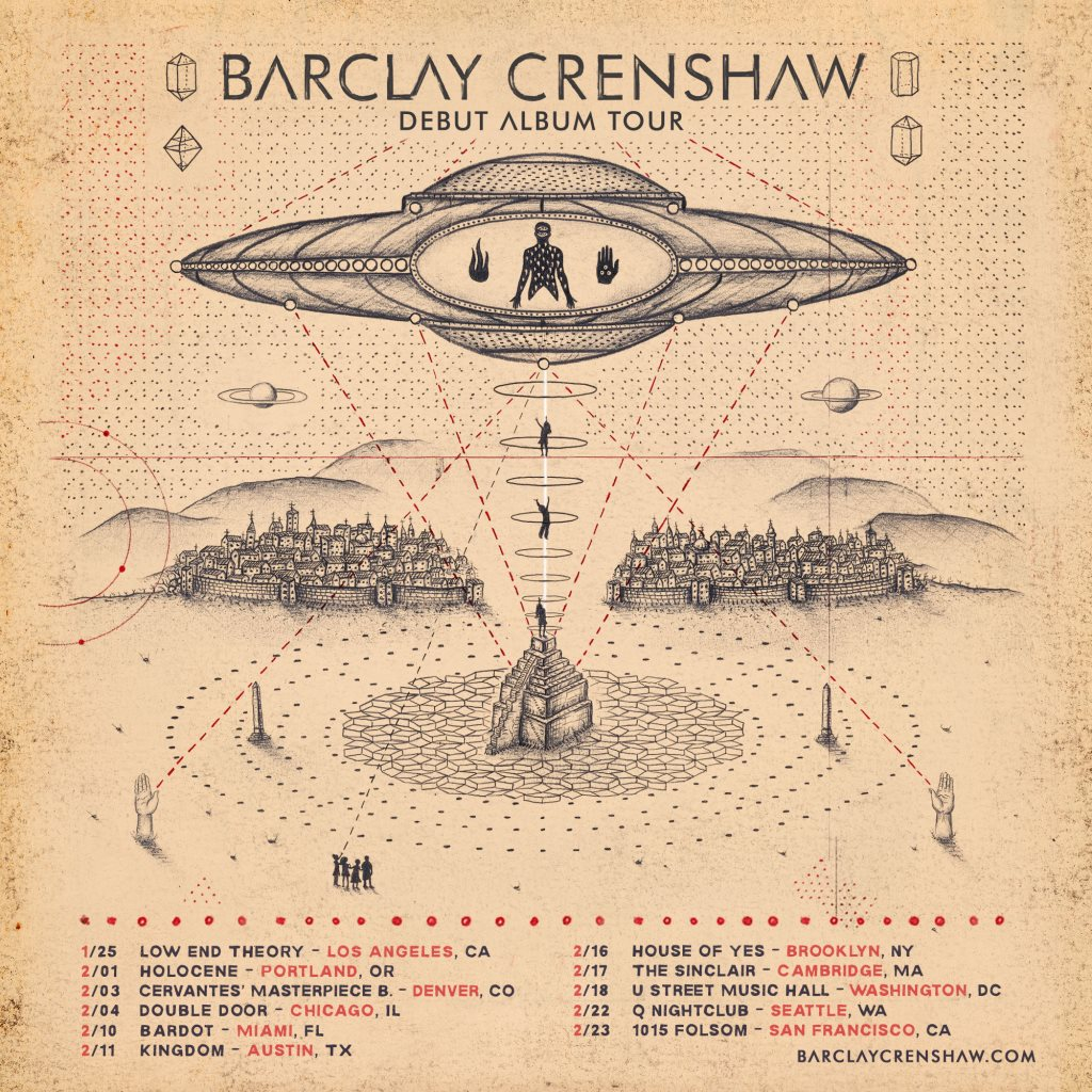 Barclay Crenshaw - Debut Album Tour - Flyer front