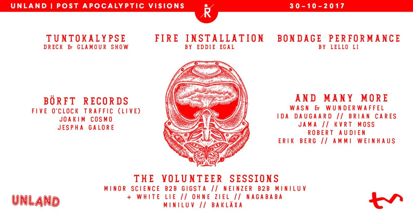 Unland - Post-Apocalyptic Visions - Flyer front
