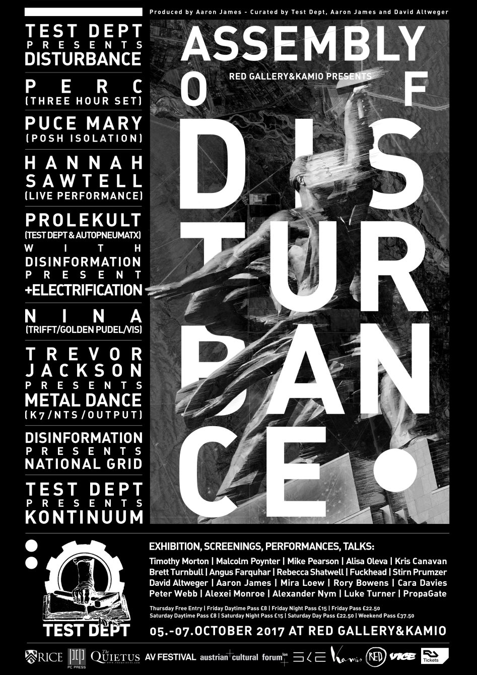 Assembly of Disturbance - Flyer front