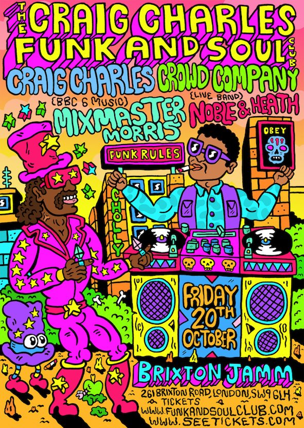 Craig Charles Funk & Soul Club - Flyer front