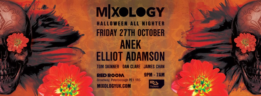 MIXOLOGY Halloween All Nighter with Anek & Elliot Adamson - Flyer back