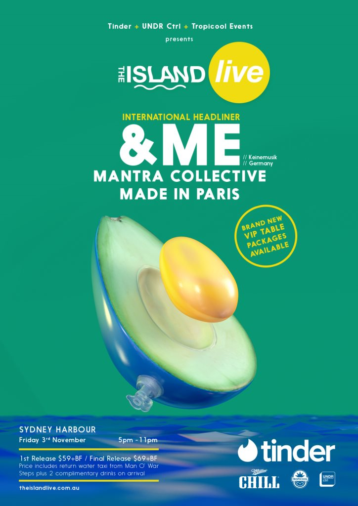 The Island Live - &ME  - Flyer front
