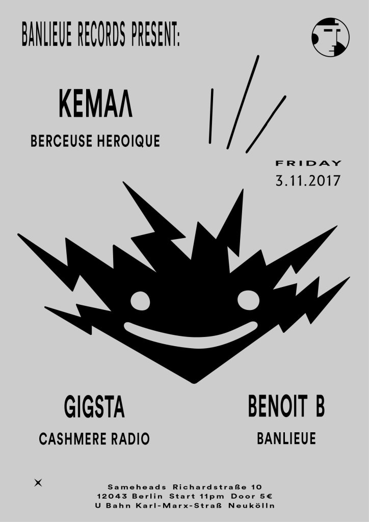 Banlieue Records with Κemaa, Gigsta & Benoit B - Flyer front