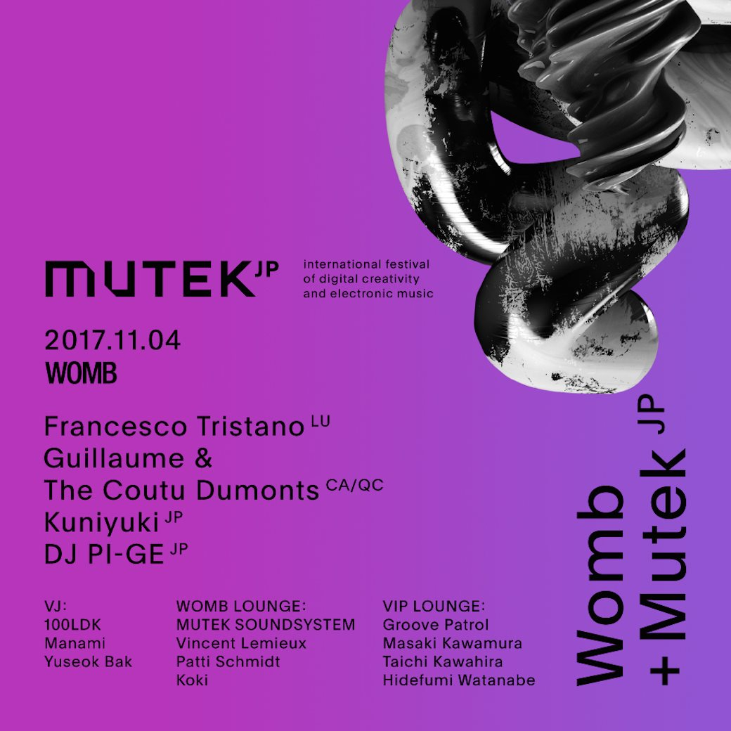 Womb & Mutek - Flyer front