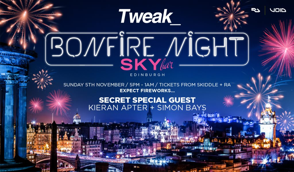 Tweak_ Bonfire Night at Skybar: Secret Special Guest - Flyer front