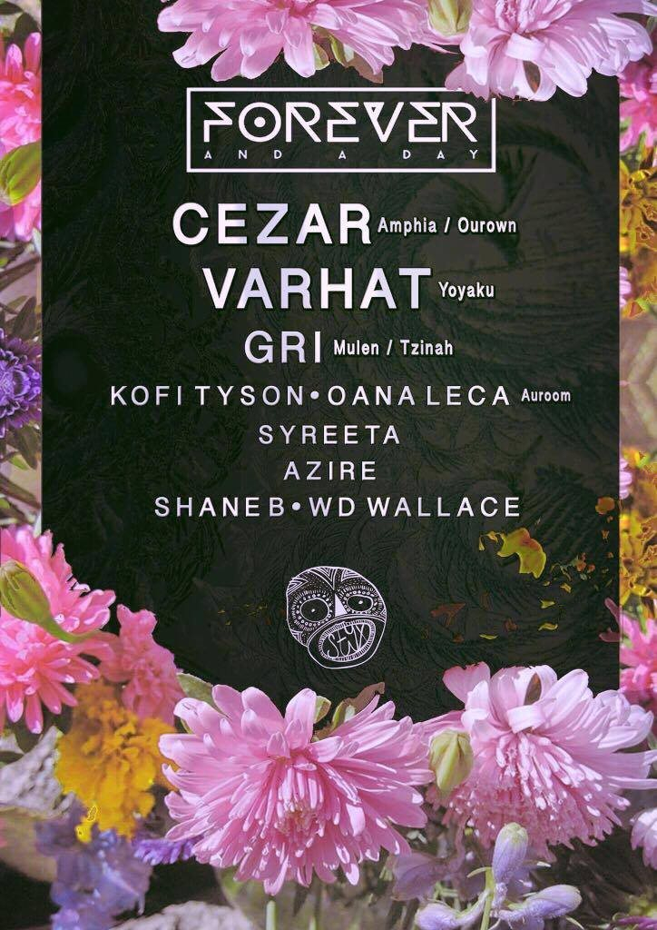 Forever and A Day with Cezar & Varhat 2nd Anniversary - Flyer front