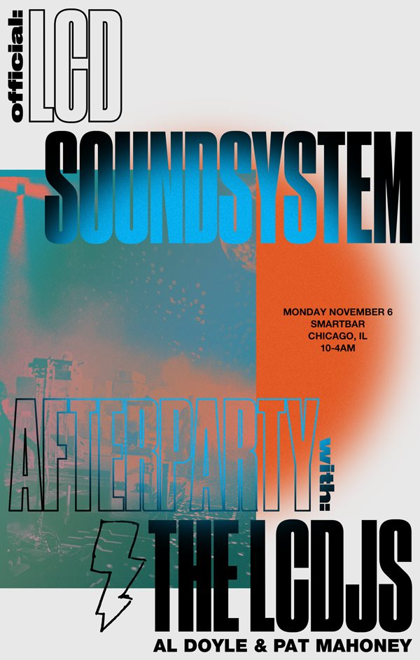 An Official LCD Soundsystem Afterparty with Lcdjs Al Doyle & Pat Mahoney - Flyer front