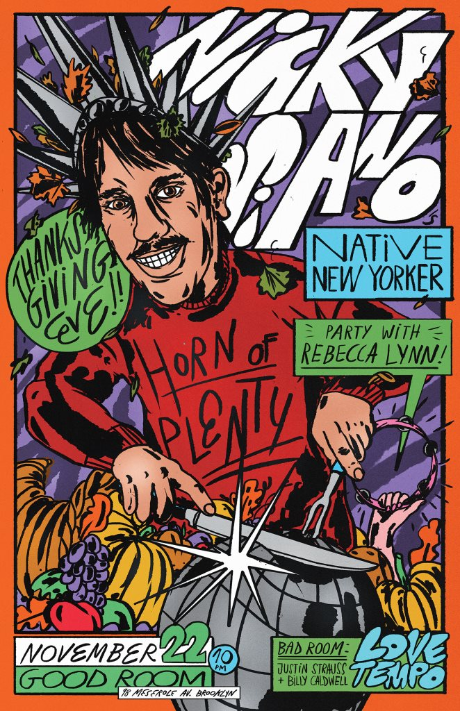 Nicky Siano's Native New Yorker - Thanksgiving Eve - Flyer front