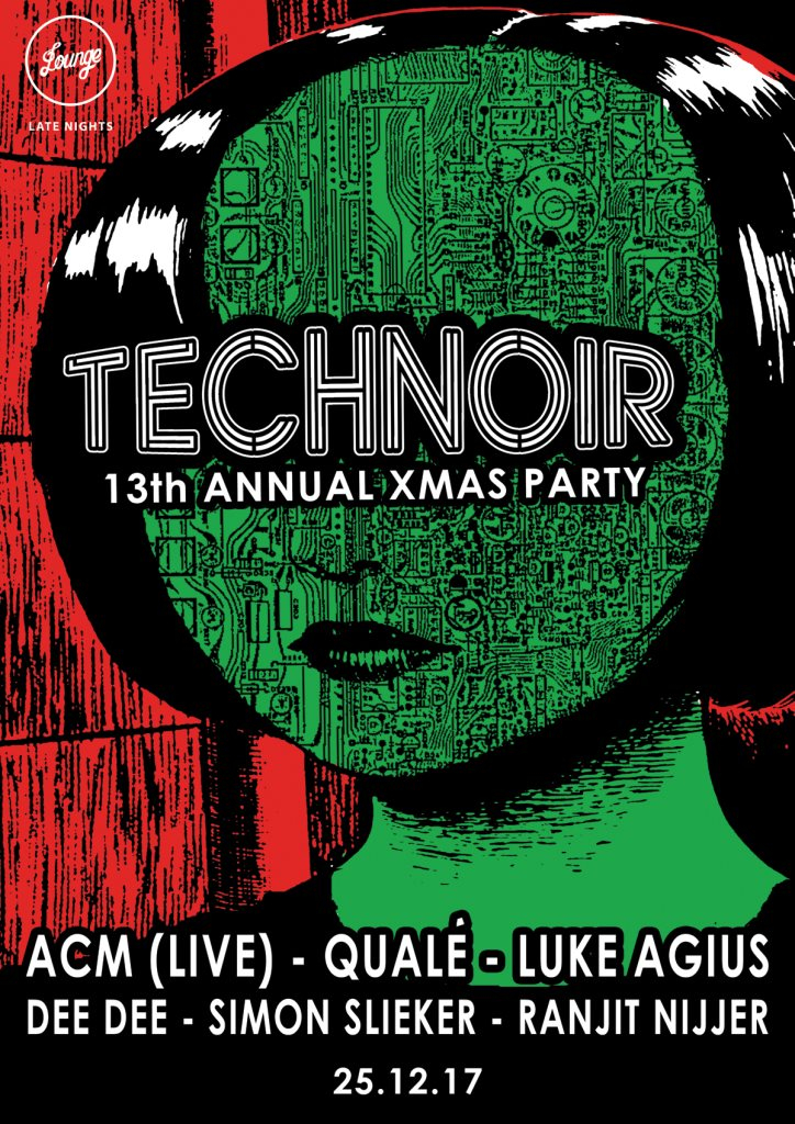 Technoir's 13th Annual Christmas Party - Flyer front